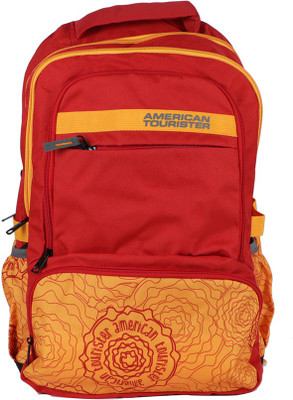 

American Tourister Hoola02Red 25 L Backpack(Red, Yellow)