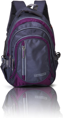 

Suntop Stp 325 25 L Medium Laptop Backpack(Purple), Graphite grey and violet checks