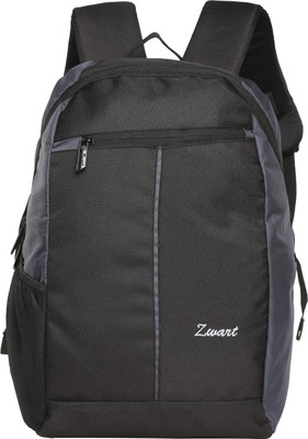 

Zwart Basic 18 L Small Laptop Backpack(Black, Grey)