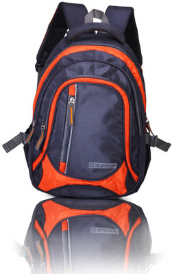 

Suntop Stp 325 25 L Medium Laptop Backpack(Orange), Graphite grey and orange