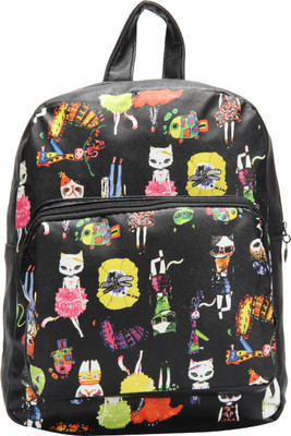 

FabSeasons Digital Print 6 L Backpack(Multicolor), Black