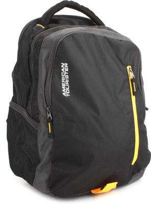 

American Tourister Zookie Laptop Backpack(Black), Blk/yel