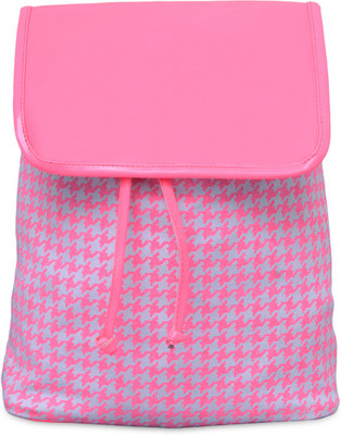 

Kleio houndstooth printe 1 L Backpack(Pink)
