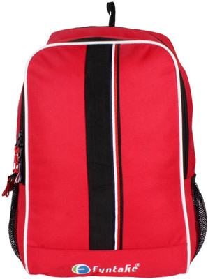 

Fyntake C-BAG 25 L Backpack(Red), Full red with black patti