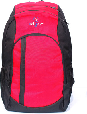 

Vigor M-14 Black & Red Waterproof Backpack(Black & Red, 30 L)