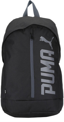 

Puma Pioneer Backpack II 17.5 L Laptop Backpack(Black, Grey), Puma black
