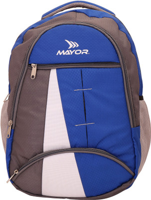 

Mayor 17 inch Laptop Backpack(Grey), Blue / grey