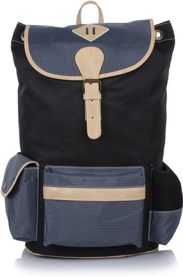 

Suntop Ace 5 25 L Free Size Laptop Backpack(Black, Grey), Black & grey checks