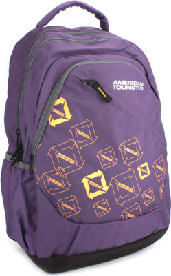 

American Tourister Encarta 02 Backpack(Purple), Pur/yellow