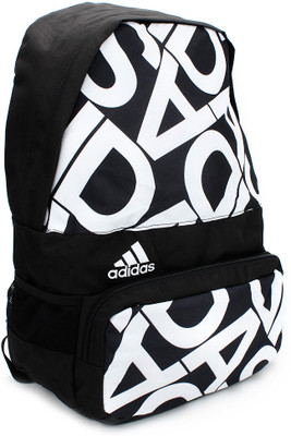

ADIDAS Backpack(White, Black), Black and white
