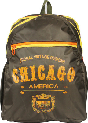 

Via Harp Chicago BP Verde 12 L Laptop Backpack(Green)