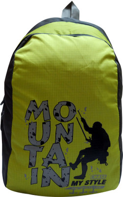 

Donex 217B 19 L Backpack(Green), Green and grey