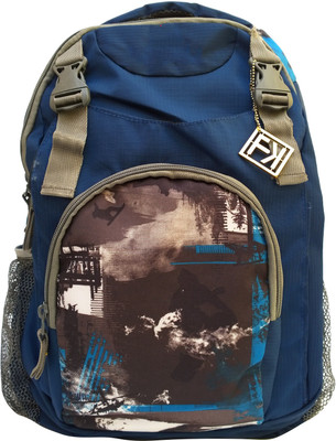 

Fashion Knockout Front Print pocket 5 L Trolley Laptop Backpack(Blue)