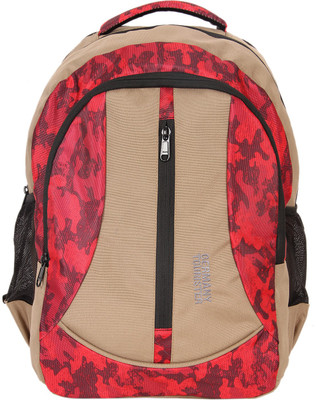 

Germany Tourister GTT02BIGEPINK 26 L Backpack(Beige, Red), Multicolor