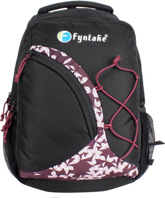 

Fyntake Fyntake backpack I-BAG 25 L Backpack(Black), Black with purple combination