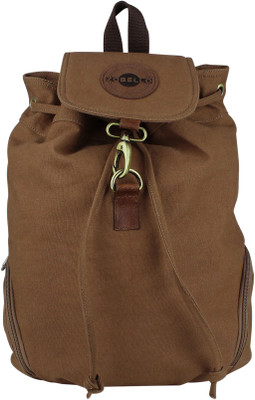 Zobello Casual Dyed Canvas Bagpack 17 L Backpack(Brown), Chocolate brown canvas