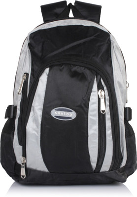 

Suntop A98 19 L Backpack(Black, Silver)