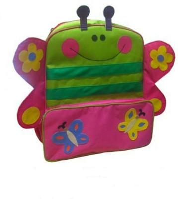 

Kidzbash School Bag-Butterfly 5 L Backpack(Pink, Green), Light green;pink