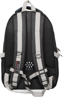 

Kara 8252 4000 g Large Backpack(Black, Blue), Black and blue