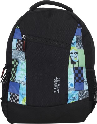 

Germany Tourister GT01 25 L Backpack(Green), Black with printed box blue