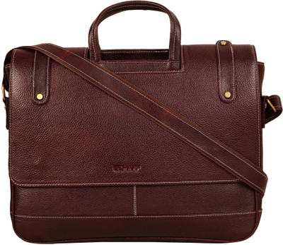 

Scharf Genuine Leather Shoulder Carrycase Bag Messenger Bag(Brown, 10 L)