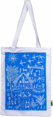 

Eco Corner Warli Cotton Bag-B Waterproof Sling Bag(Multicolor, 20 L)