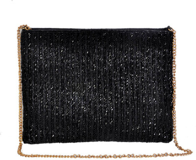 

Diwaah Diwaah!! Black Nalki Embroidard lady pouch Messenger Bag(Black, 187 inch)