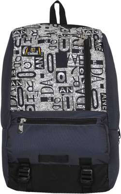 

U United Americano 13 L Backpack(Grey, Black), Letter black;grey and black