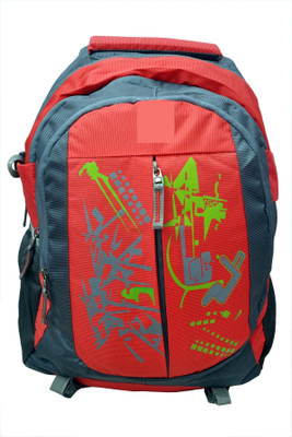 

NoVowels Ankur Polyster Liters School College bags Patten Red 35 L Backpack(Multicolor)