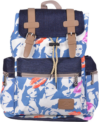 

WEBHIN by Webhin Women And Girl's Multi Color Canvas Backpack, Casual Backpack WBBP59 Backpack(Multicolor, 22 L)