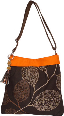 Spice Art Spice Art Brown Canvas Handbag Shoulder Bag(Brown, 15 inch)