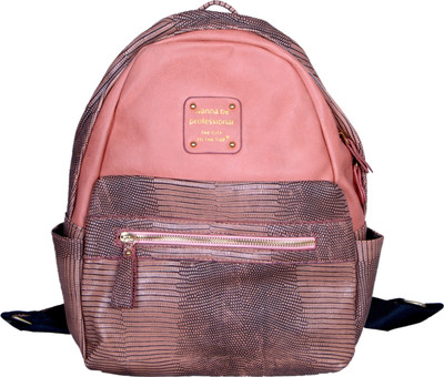 

mehar creation pink pithoo Waterproof Backpack(Pink, 14 inch)