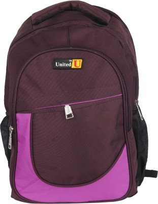 

U United Half Round Two Tone Waterproof Backpack(Purple, 12 L)