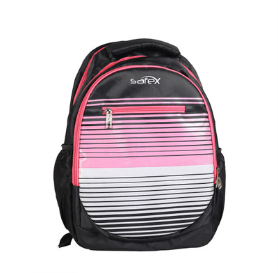 

Safex 15.6 inch Laptop Backpack(Multicolor), Black & pink