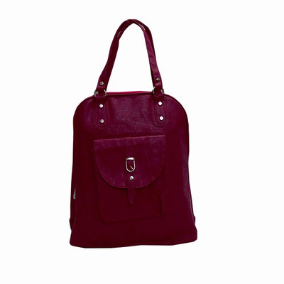 

Estoss Medium PU Casual Backpack Backpack(Pink, 10 L)
