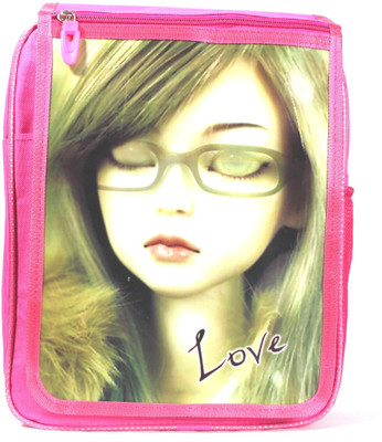 

CARRY MEE 3D MAGICAL EYES PINK Waterproof School Bag(Pink, 7 L)
