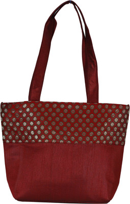 

Jute Tree JB57-SILK BAG TOP ZARI Multipurpose Bag(Red, 1 inch)