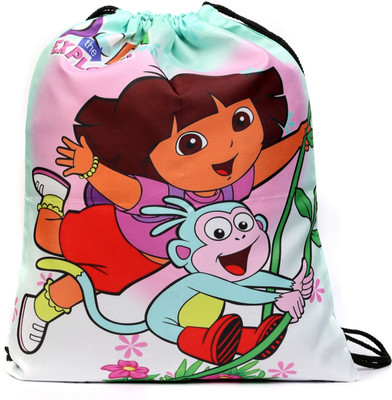 

Babyoodles Pink Dora Drawstring Bag For Kids Backpack(Multicolor, 18 inch)
