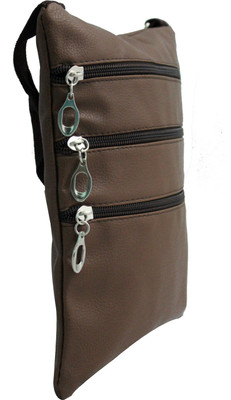 

Shopping Feast 3 LAYER SLING BROWN BAG Sling Bag(Brown, 7 inch)