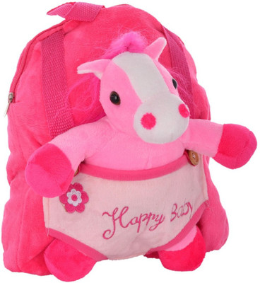 

Twisha Nursery With Horse School Bag(Pink, 5 inch)