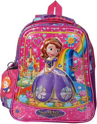

Sanjog Princess Sofia 3D Premium School Bag/Picnic Bag Waterproof School Bag(Pink, 15 L)