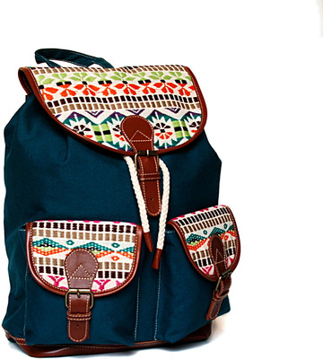 

Shaun Design Ethnic Jacquard Backpack(Blue, 10 L)