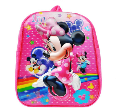 

Hawai Stylish Mickey School Bag(Pink, 12 inch)