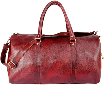 

Viaan Retail 100% Pure Genuine Leather Pilot Duffel Bag Trolley(Brown, 21 L)