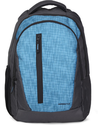 

Amperstyle Blue Printed Panel Backpack(Blue, 25 L)