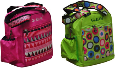 

Gleam A111 Waterproof School Bag(Pink, Green, 10 L)