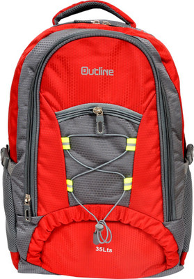 

Outline o2563 Waterproof School Bag(Red, Grey, 25 L)