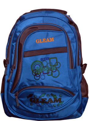 

Gleam 0109ZXC Waterproof School Bag(Blue, 17 inch)