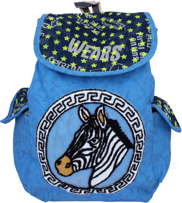 

Super Drool Blue Zebra Logo School Bag(Blue, 5 L)
