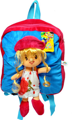

Mayur Mayur 3D Doll School Bag - 2 cm(Blue, Red)